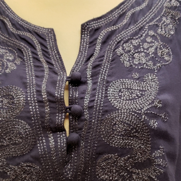 Duo Sz. S Boho Embroidered Tunic E20 - Picture 2 of 7